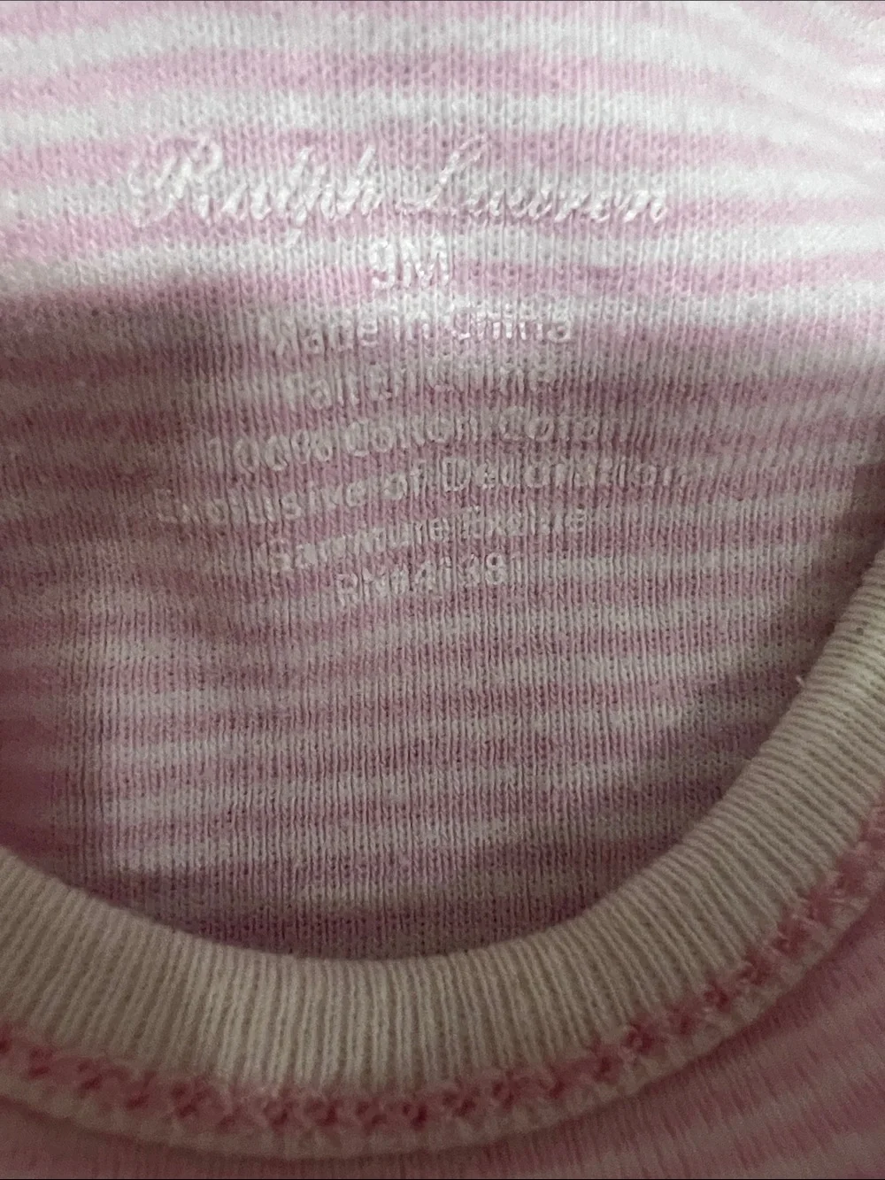 Ralph Lauren Striped Dress & Long Sleeve Onesie